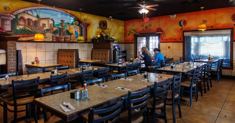 Interior, dining area