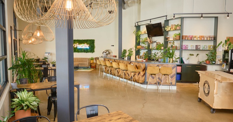 Interior, bar and dining area