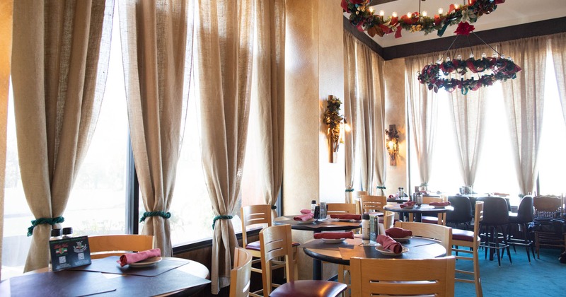 Interior, dining area