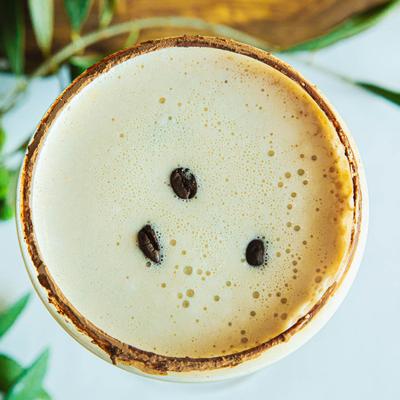 Espresso Martini, top view.