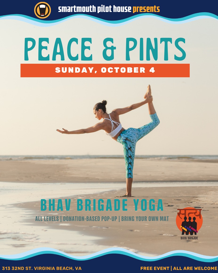 Sunday this month! Peace & Pints Yoga with Bhav Brigade event photo