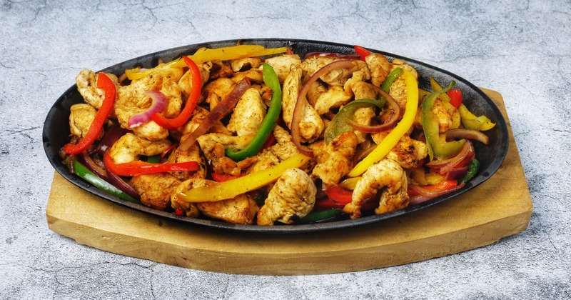 Chicken Fajitas served on the table