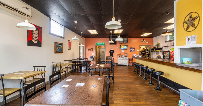 Interior, view of seating area