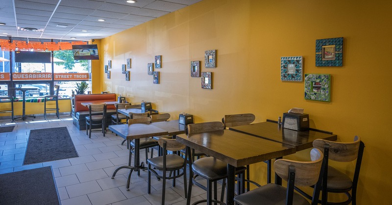 Interior space, dining area