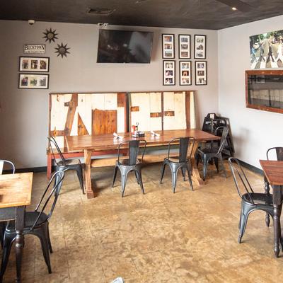 Interior, dining area.