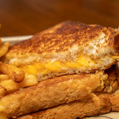 Grilled Cheese, close up.