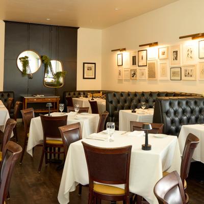 Interior, dining area.