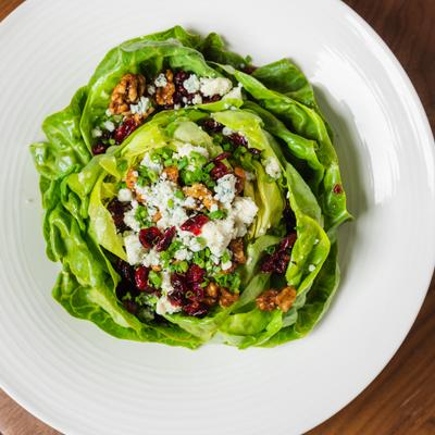 Wedge salad, top view