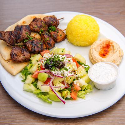 Lamb Souvlaki Plate
