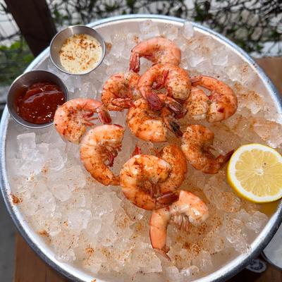 Peel and eat shrimp.