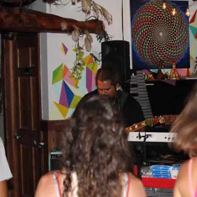 Guests during a music event at the bar.