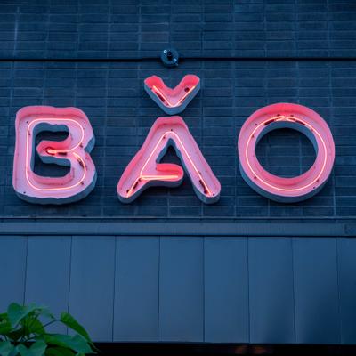 Neon sign reading 