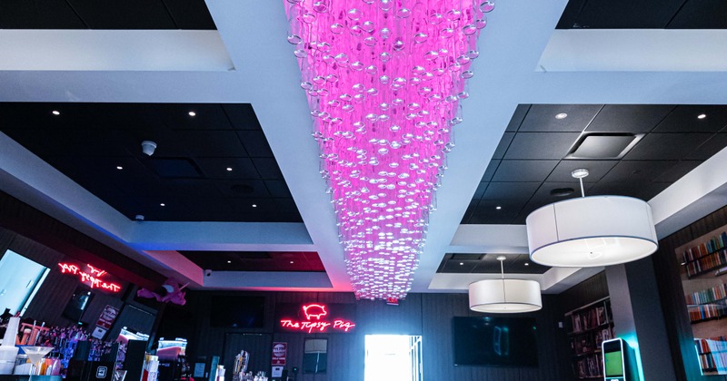 Bar area, ceiling detail