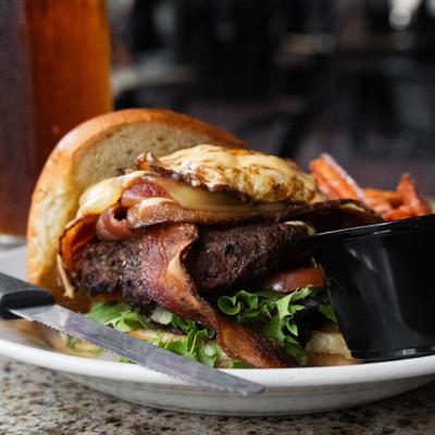 Hangover Burger plate.