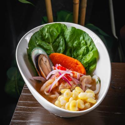 Mixed seafood ceviche.