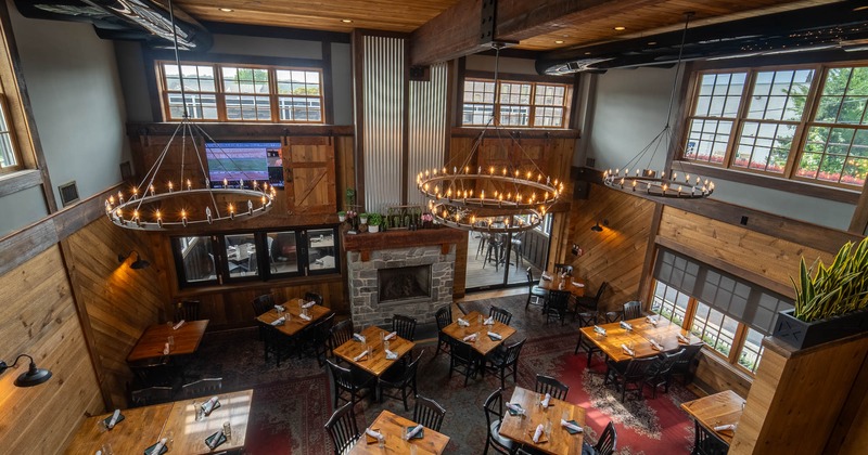 Dining area, view from the above