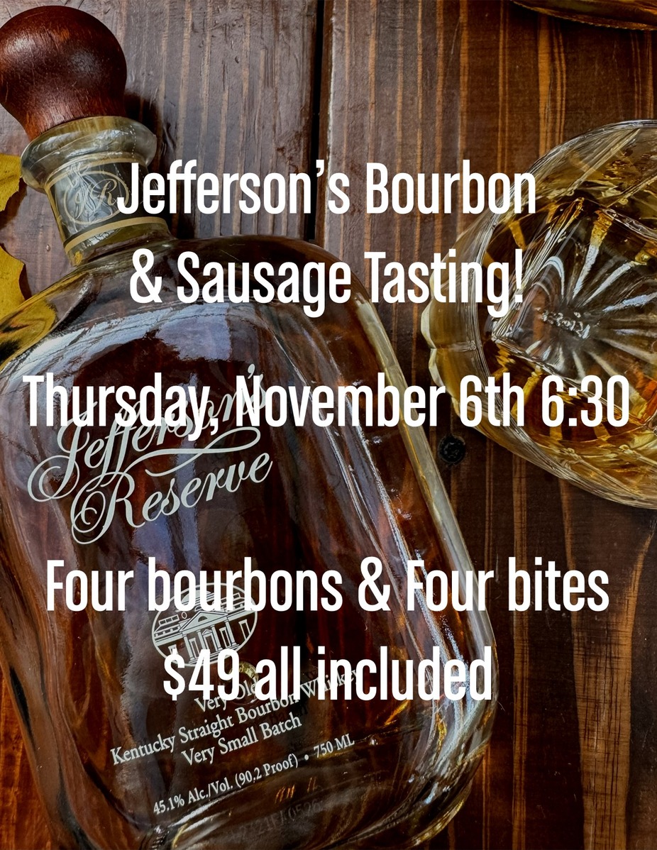 The Jefferson’s Bourbon and Sausage Tasting event photo