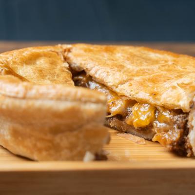 Steak and Cheese Pie.