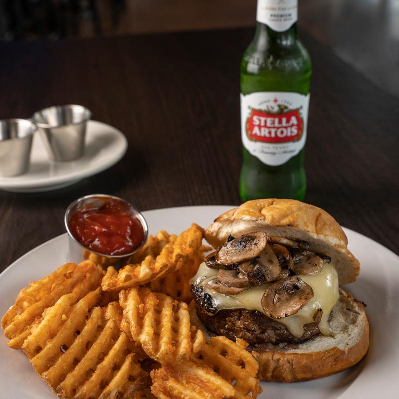 Mushroom Swiss Burger* photo