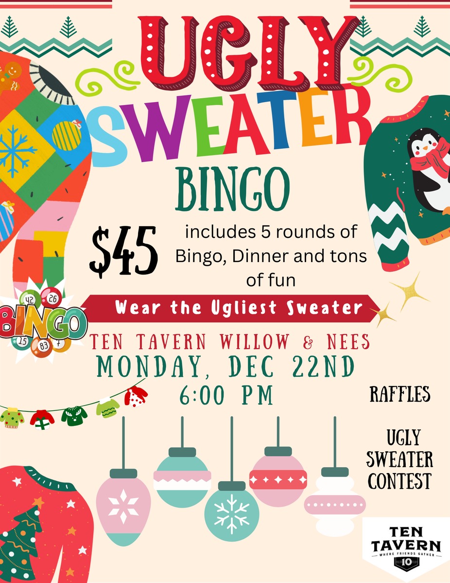 Dinner & Bingo — Ugly Sweater Edition! event photo