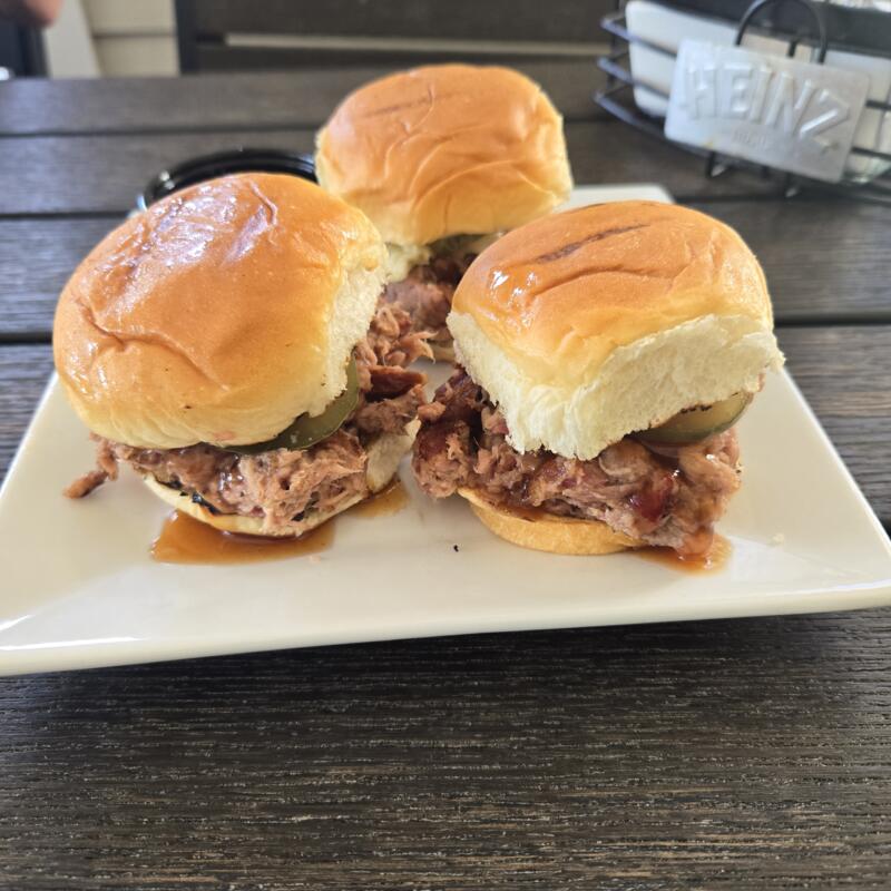 2 Hot Honey Pulled Pork Sliders photo