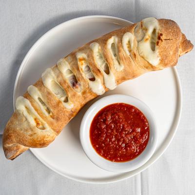 Stromboli with marinara.