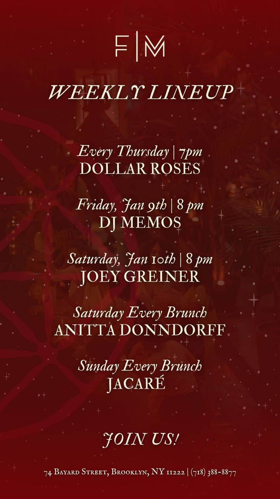 January Week 1 Lineup event photo