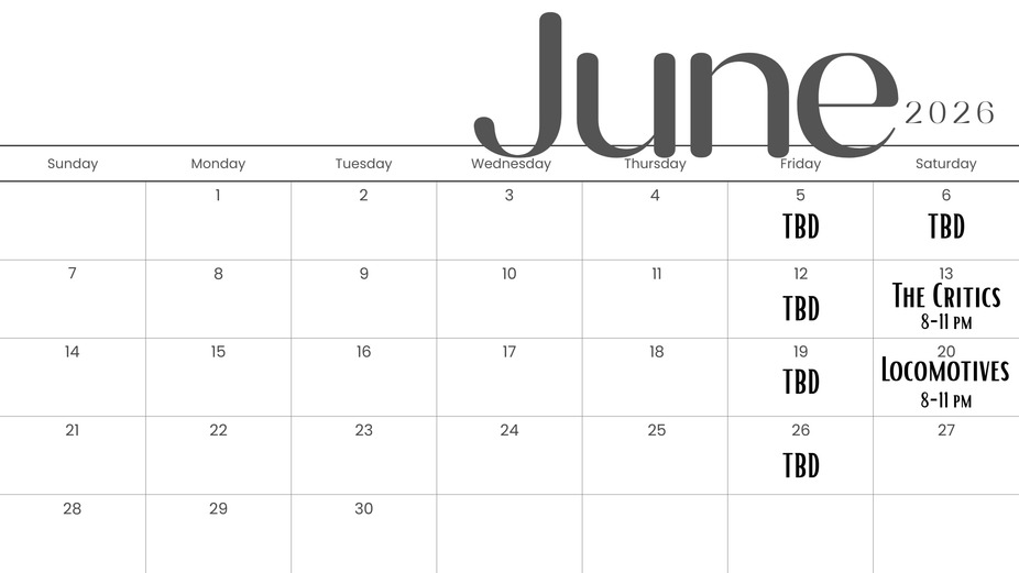 June '26 Live Music event photo