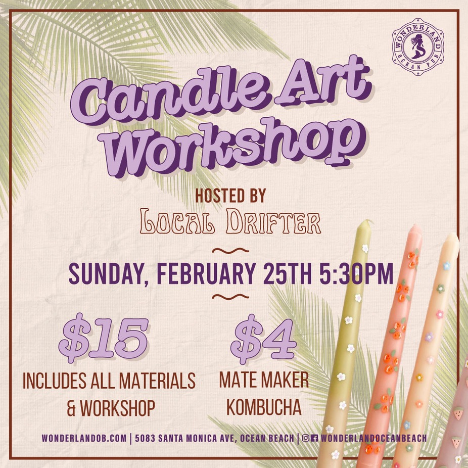 Candle Art Workshop hosted by Local Drifter event photo