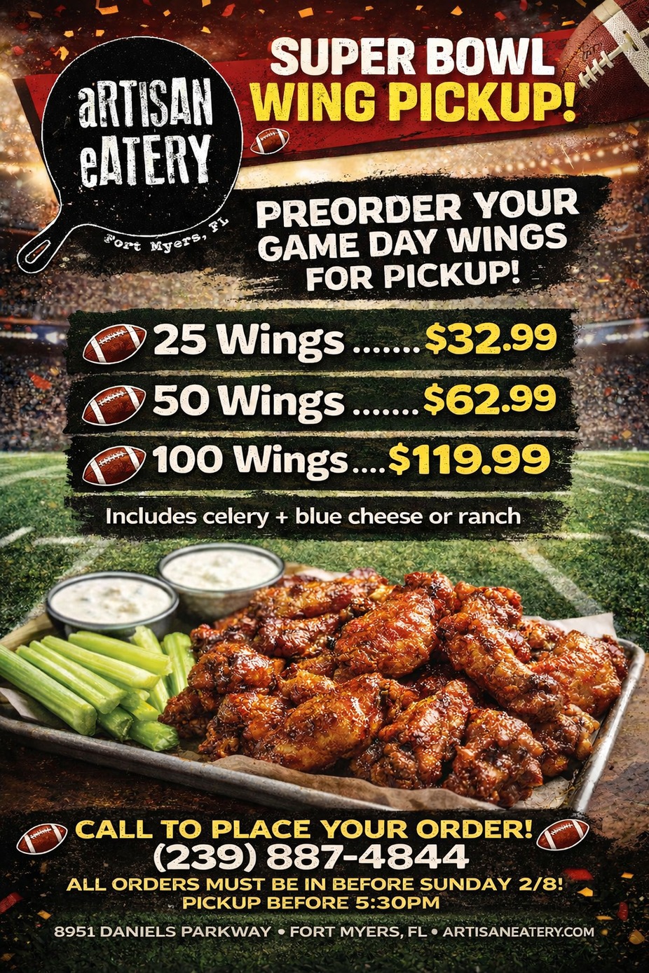Super Bowl Wing Pre-Order event photo