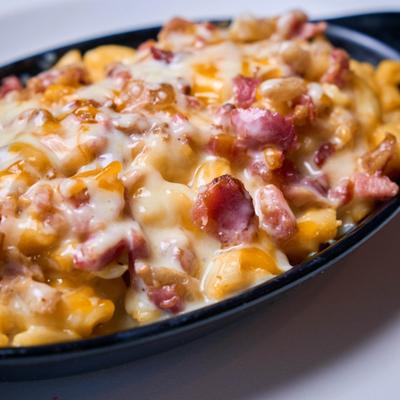 Loaded Jalapeno Mac and Cheese.
