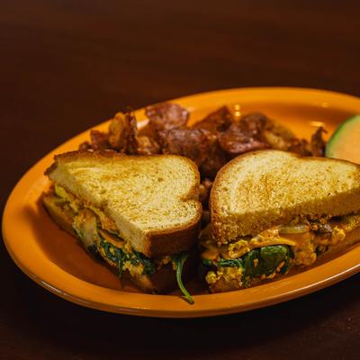 Veggie Breakfast Sandwich.