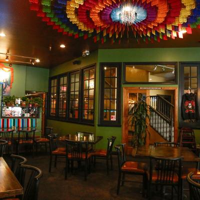 Interior, dining area.