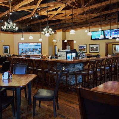 Interior, dining and bar areas.