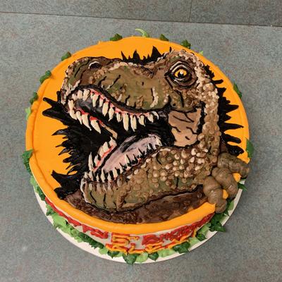 T Rex Dinosaur Head cake decorative cakes