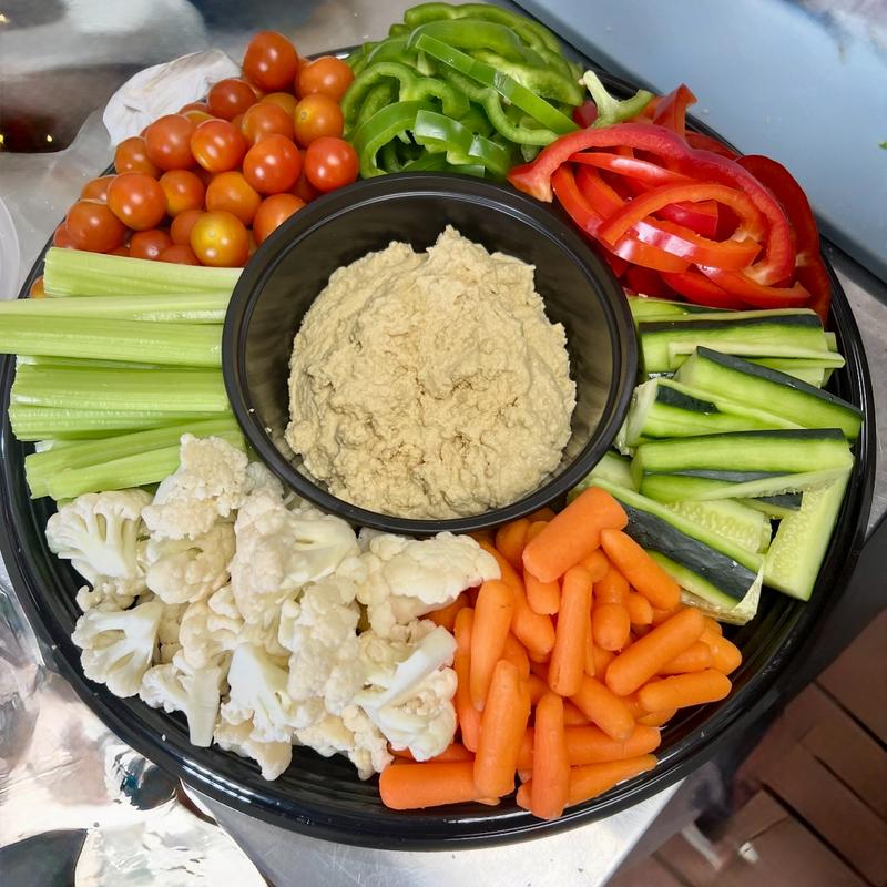 Veggie & Dip Platter With Hummus photo