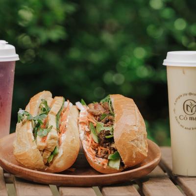 Served sandwiches and beverages.