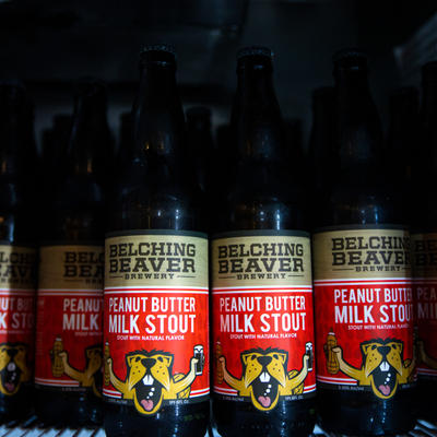 bottles in the fridge