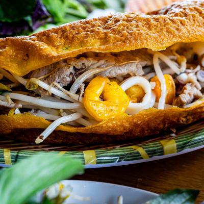 Fried Vietnamese Crepe.