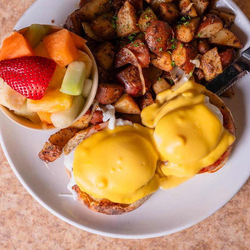 menu item 6 of 20, Canadian Bacon Benedict