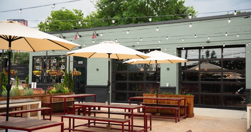 Exterior, seating area