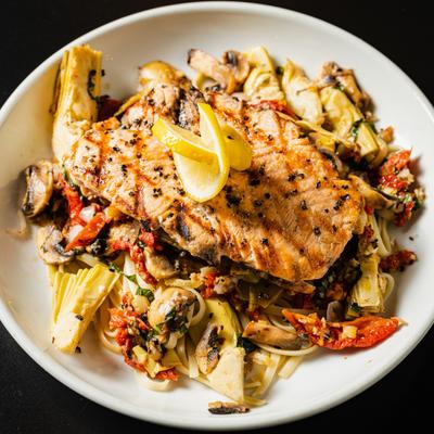 Grilled Salmon Florencia dish