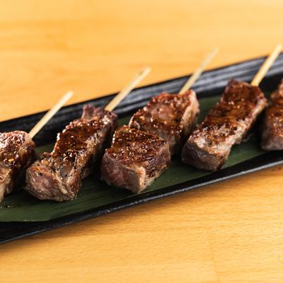 Steak Kushiyaki skewers.