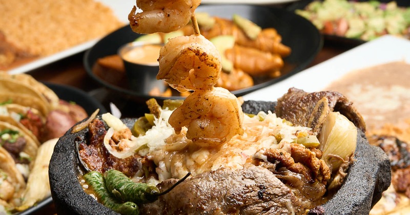 Mixed Molcajete, close-up