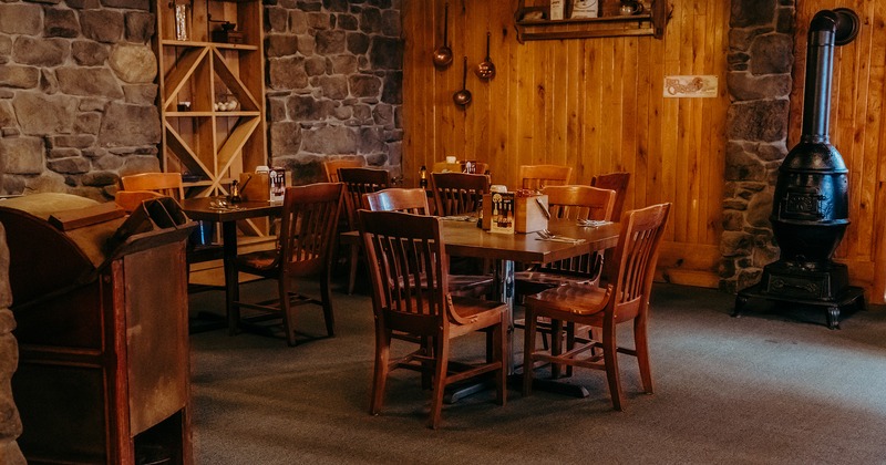 Interior space, dining area