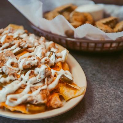 Buffalo Chicken Nachos.