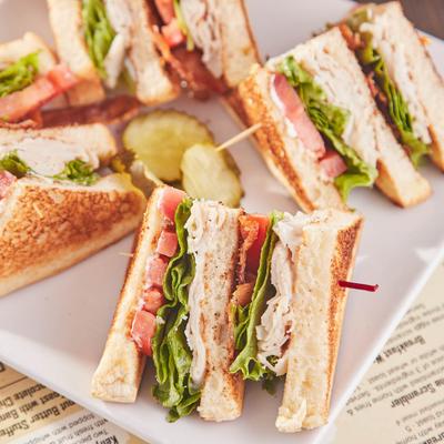 Club sandwich served