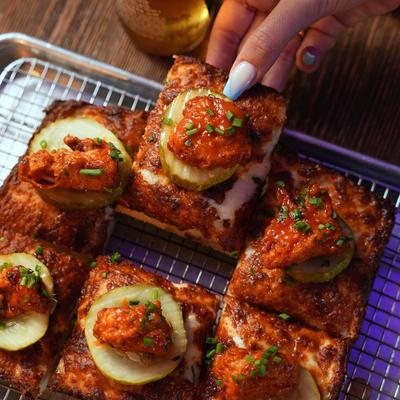 Detroit style square pizza.