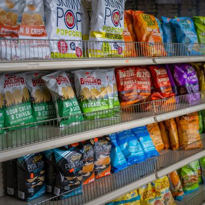 Various potato chips.