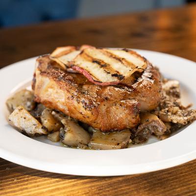 Pork Chop with Apples dish.